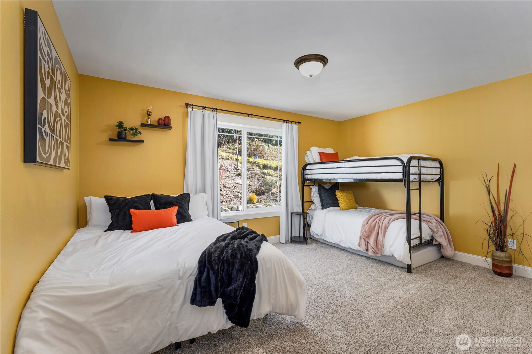 31 East Cove View Drive Belfair, WA 98528 - Photo 13 of 23 a bedroom with a bed and a window