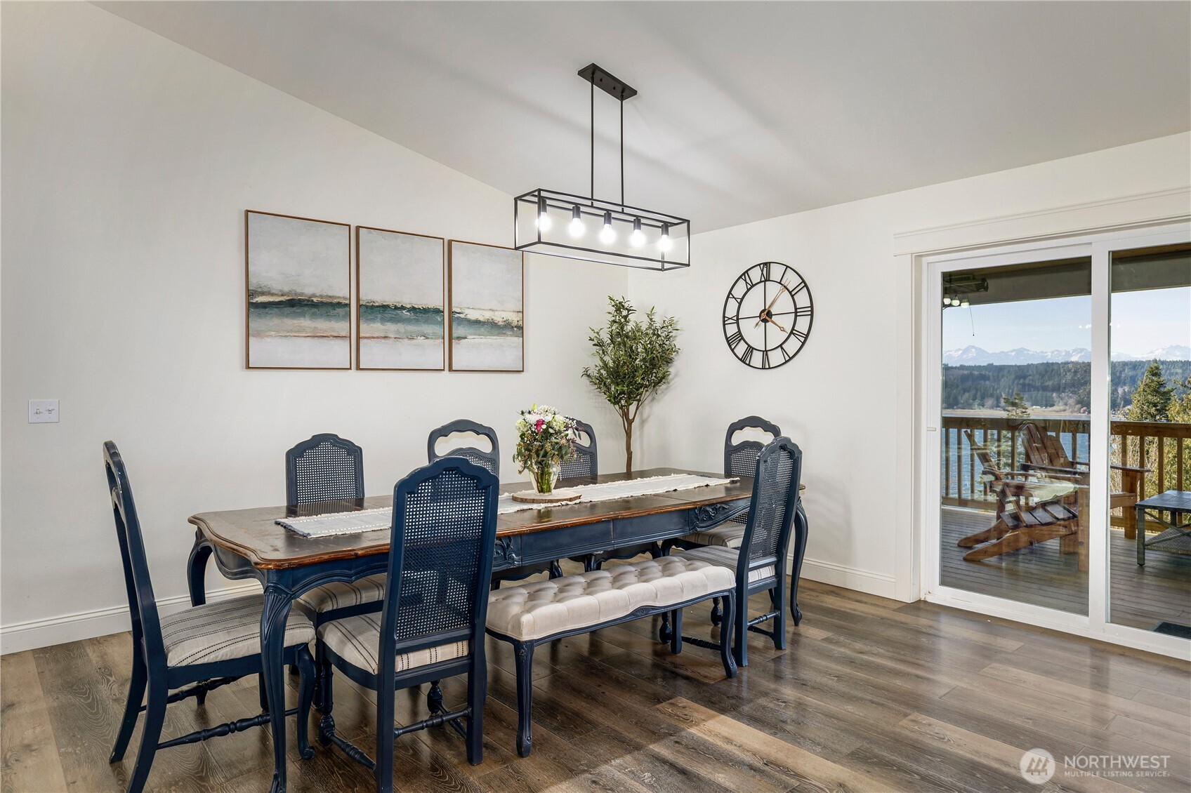 31 East Cove View Drive Belfair, WA 98528 - Photo 8 of 23 a view of a dining room with furniture window and outside view