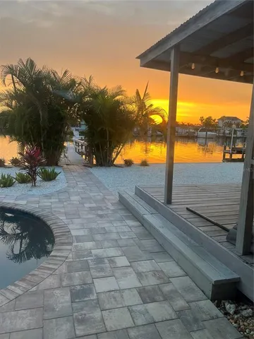 a view of ocean from a balcony