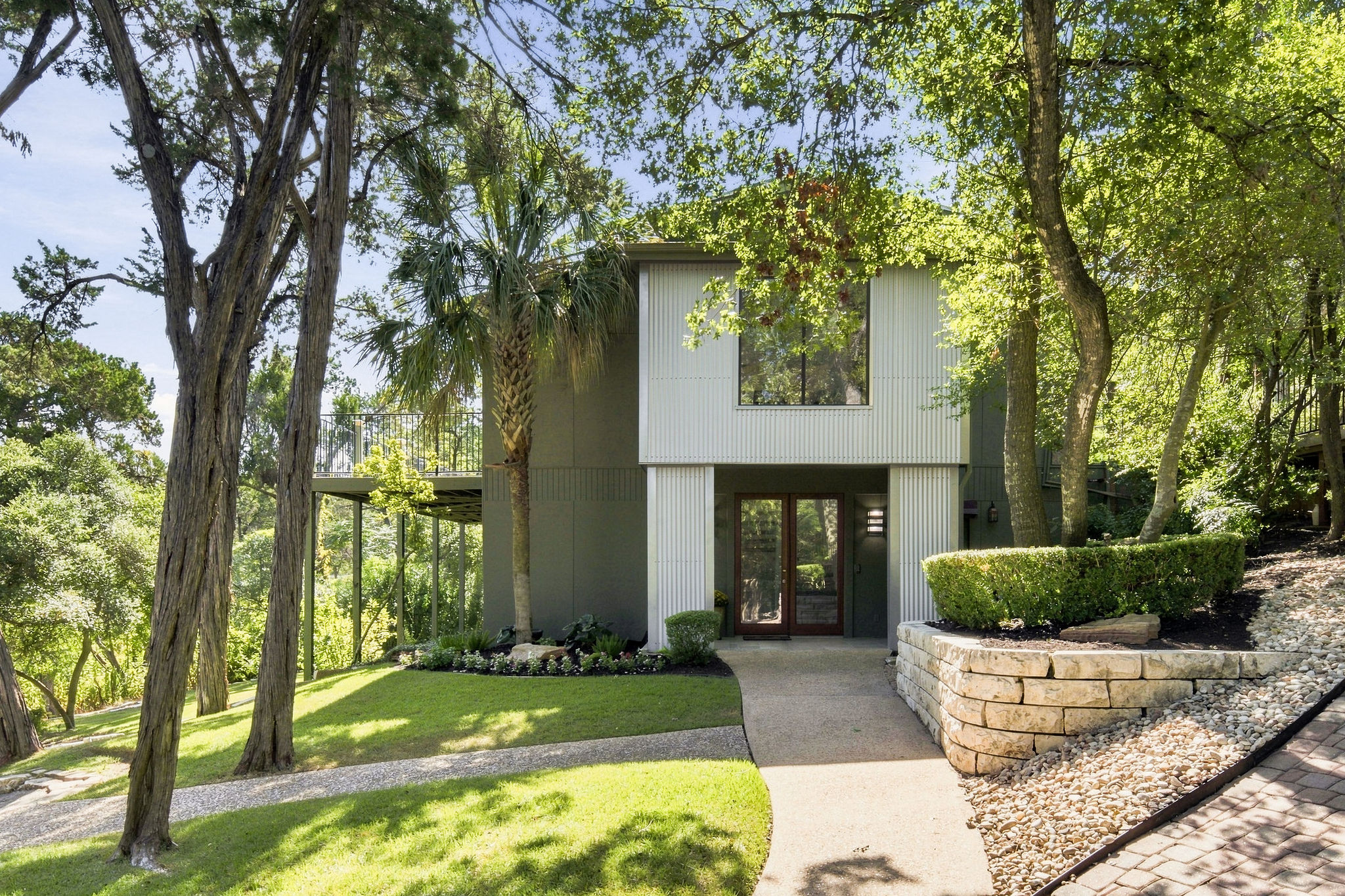 515 Yaupon Valley Road Austin, TX 78746 - Photo 2 of 33 Contemporary covered entry