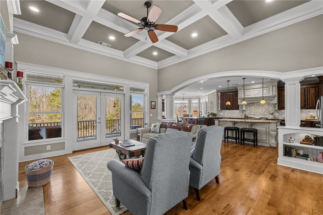 209 Crestridge Drive Seneca, SC 29672 - Photo 5 of 49 This inviting space features an open layout, connecting the living area with a bright, well-appointed kitchen.