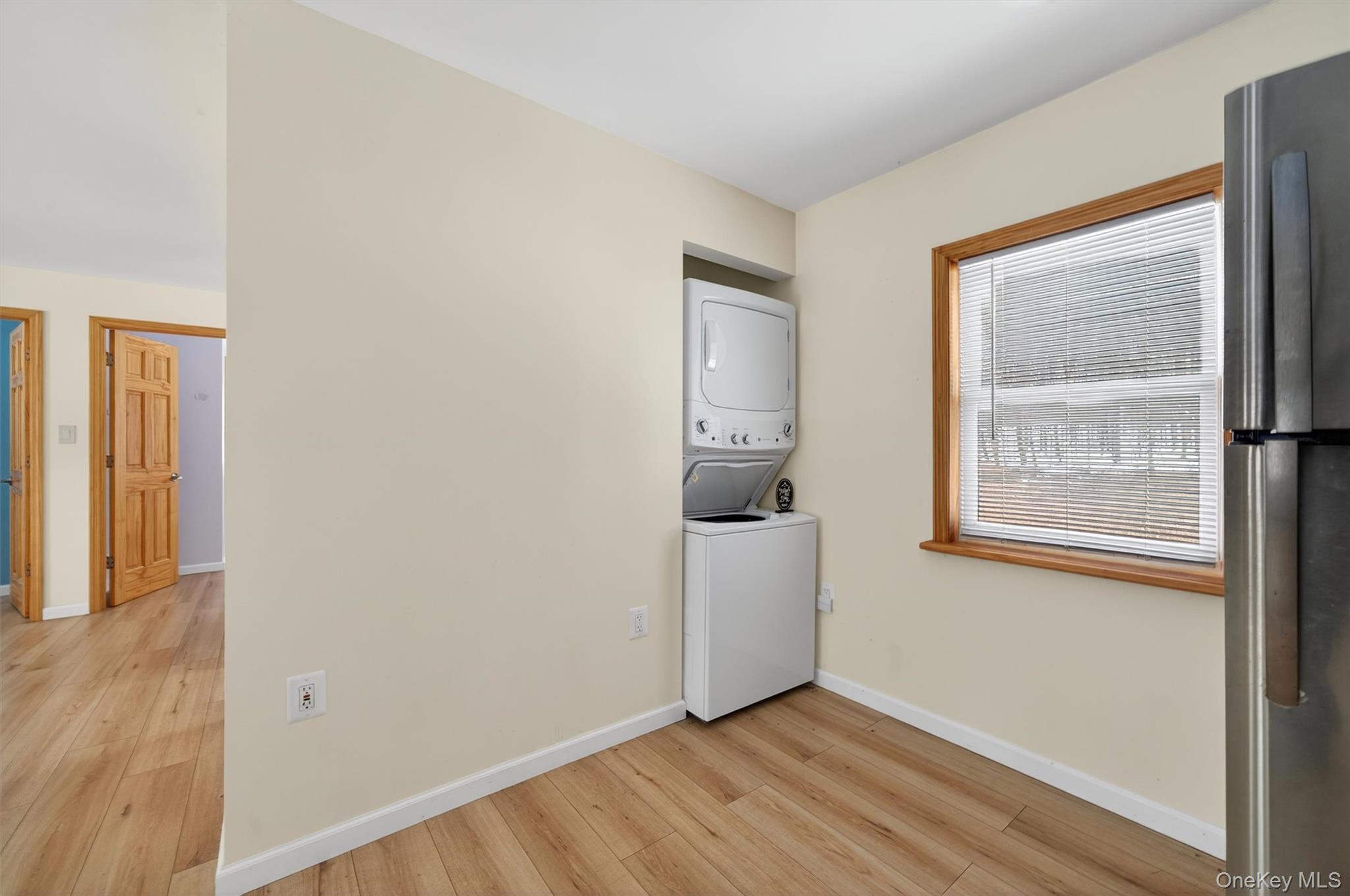 3 Old Country Road Otisville, NY 10963 - Photo 33 of 45 Green Ranch Laundry room with stacked washer and clothes dryer