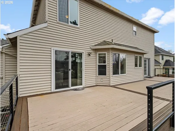 a view of a house with a roof deck