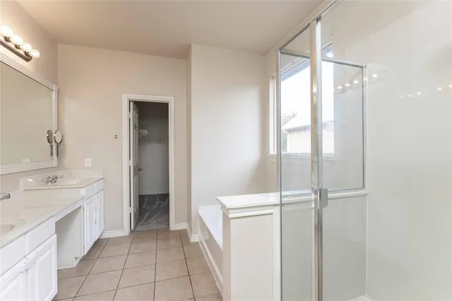 a bathroom with a sink a mirror and a bathtub