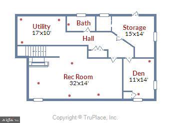 18901 Muncaster Road Derwood, MD 20855 - Photo 58 of 58 Lower Level Floorplan