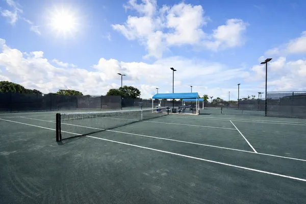 a view of a tennis court