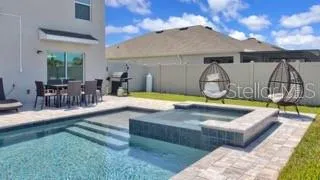 a view of a lake with a big yard