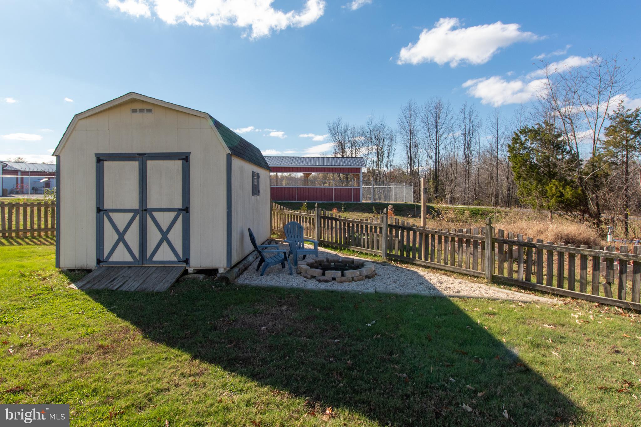 29169 Thompson Corner Road Charlotte Hall, MD 20622 - Photo 30 of 31 Storage Shed and Fire Pit