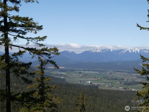 a view of city and mountain