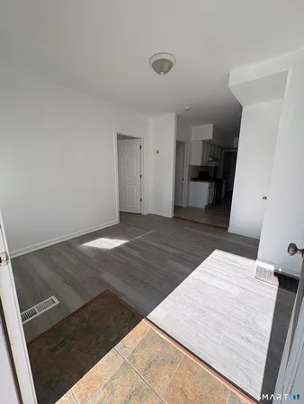 wooden floor in a room