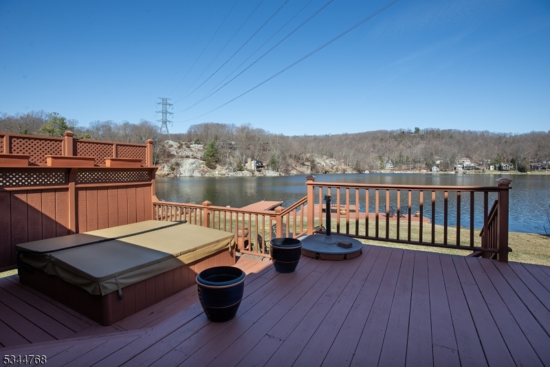 5 Marine Terrace Sparta, NJ 07871 - Photo 36 of 48 a view of a balcony with wooden floor and lake view