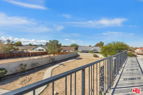 a view of city from a balcony