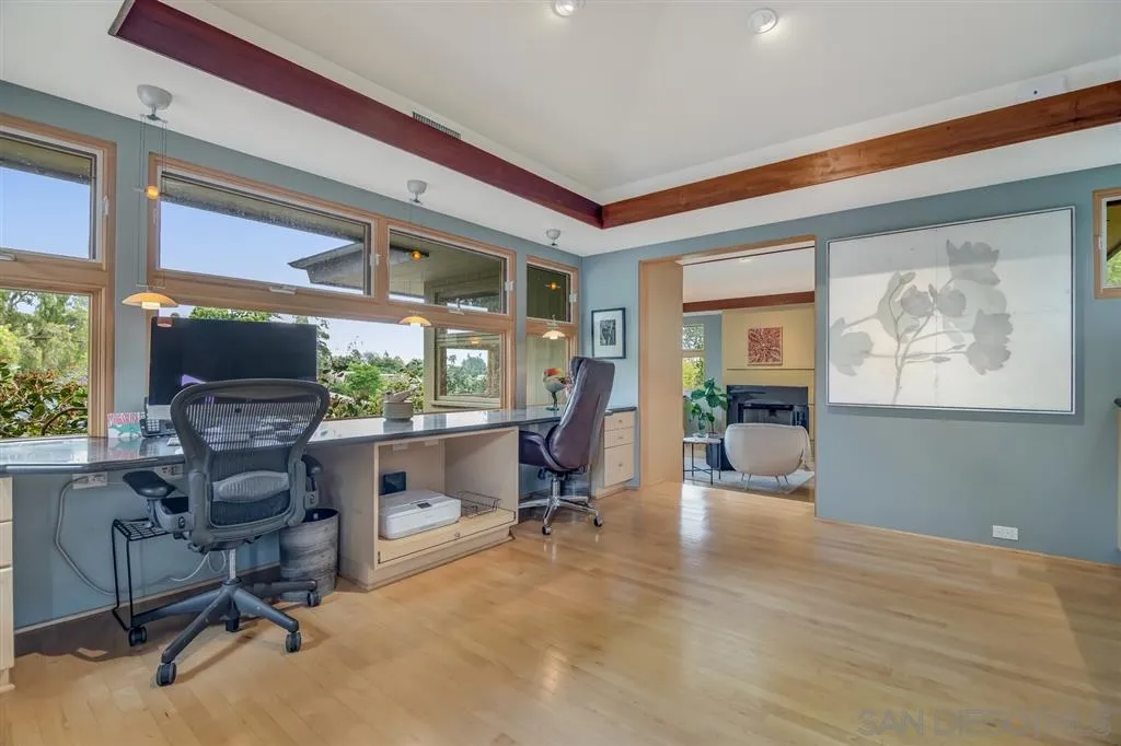 1615 Lugano Lane Del Mar, CA 92014 - Photo 18 of 25 a view of a livingroom with workspace and a window