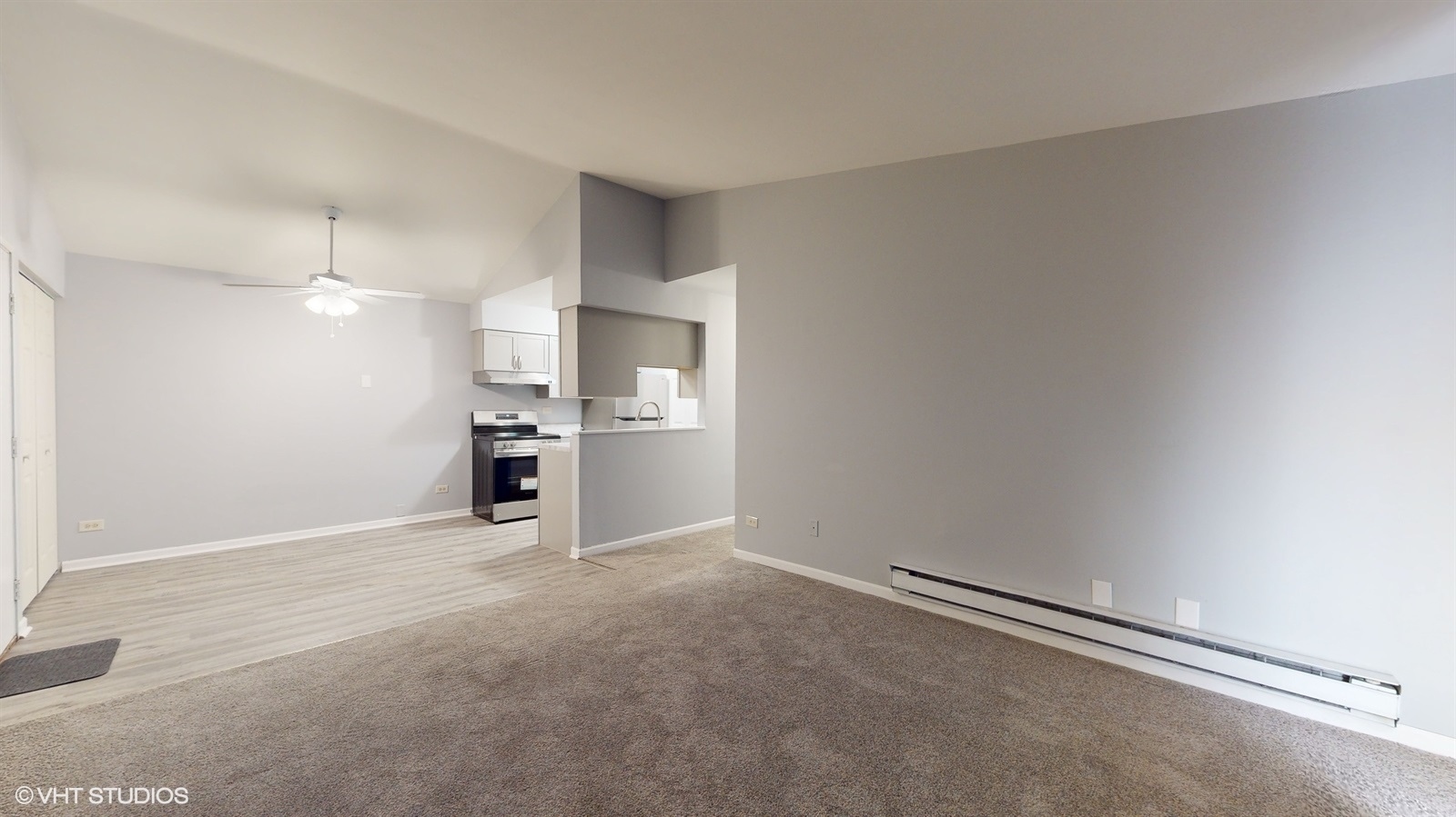 651 South Virginia Road, Unit 326 Crystal Lake, IL 60014 - Photo 3 of 26 a view of a kitchen with a sink and a refrigerator