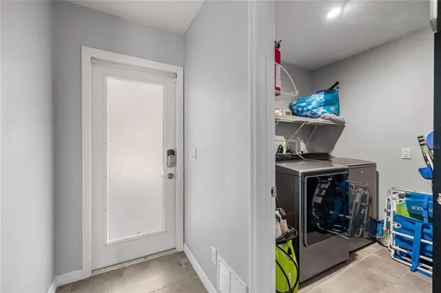 a room with storage and utility