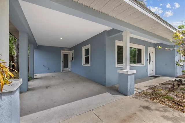 a view of a house with a outdoor space