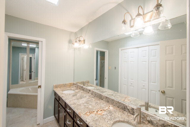 6968 Hedgestone Way Mobile, AL 36608 - Photo 27 of 44 With Granite Counters & Dual Vanity Sinks