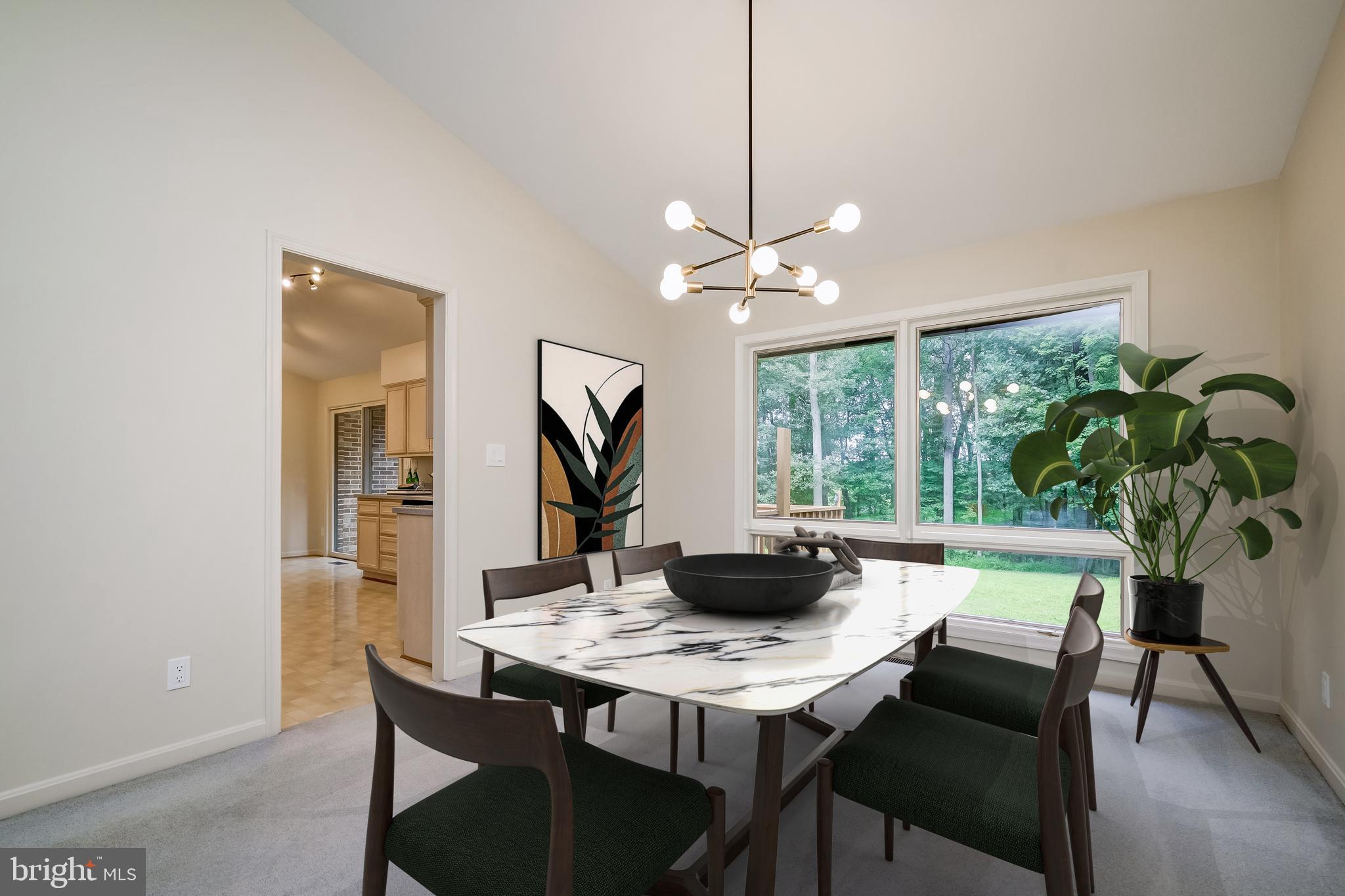 14048 Howard Road Dayton, MD 21036 - Photo 8 of 42 Dining room with modern lighting