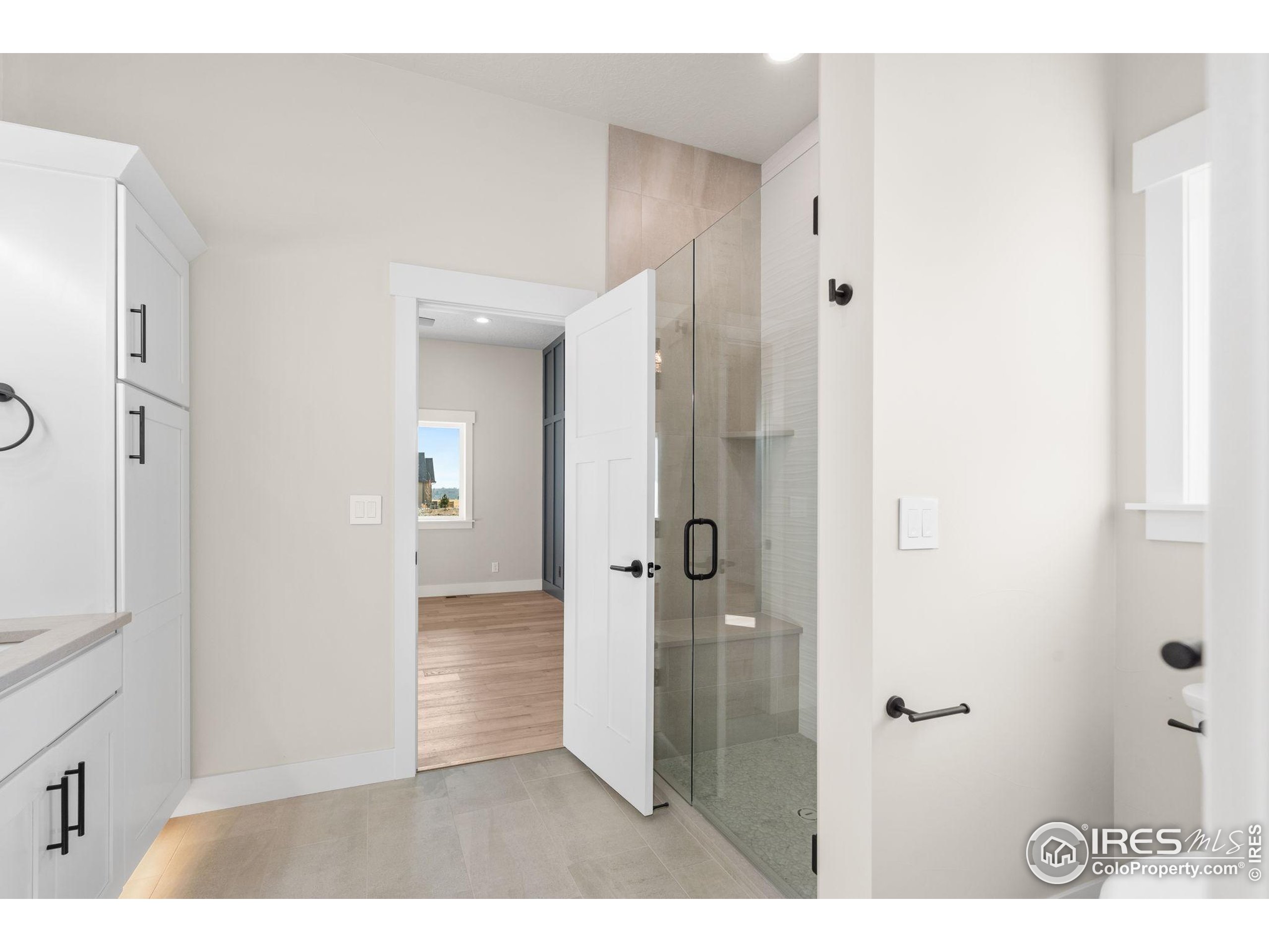 1369 Burt Avenue Berthoud, CO 80513 - Photo 19 of 41 a bathroom with a shower and a sink