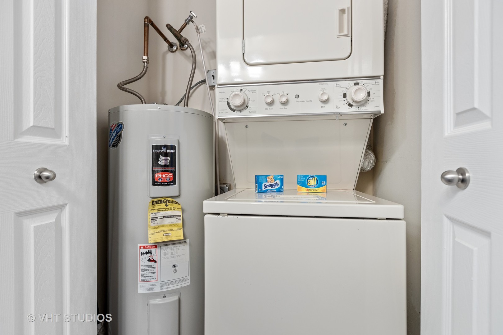 1919 Brookdale Road, Unit 108 Naperville, IL 60563 - Photo 48 of 53 a utility room with dryer and washer