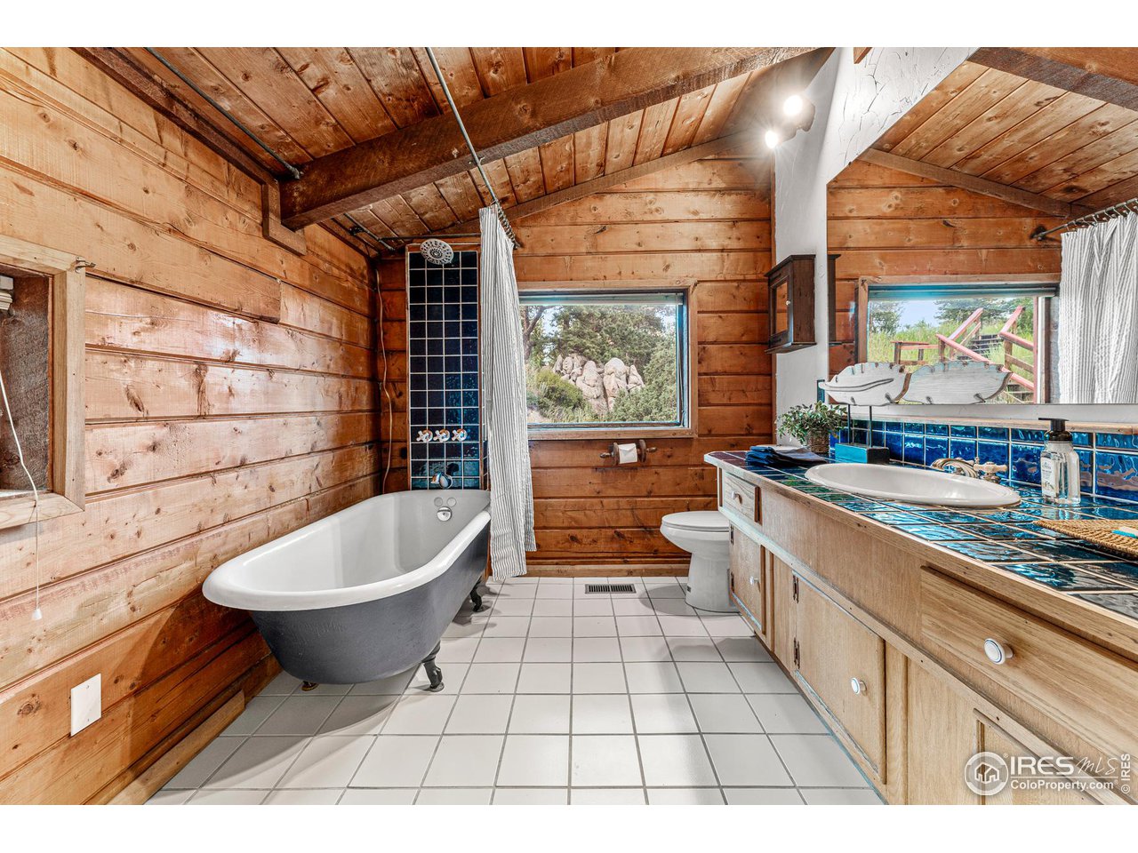 3907 Ridge Road Nederland, CO 80466 - Photo 23 of 40 Primary bath with claw tub!