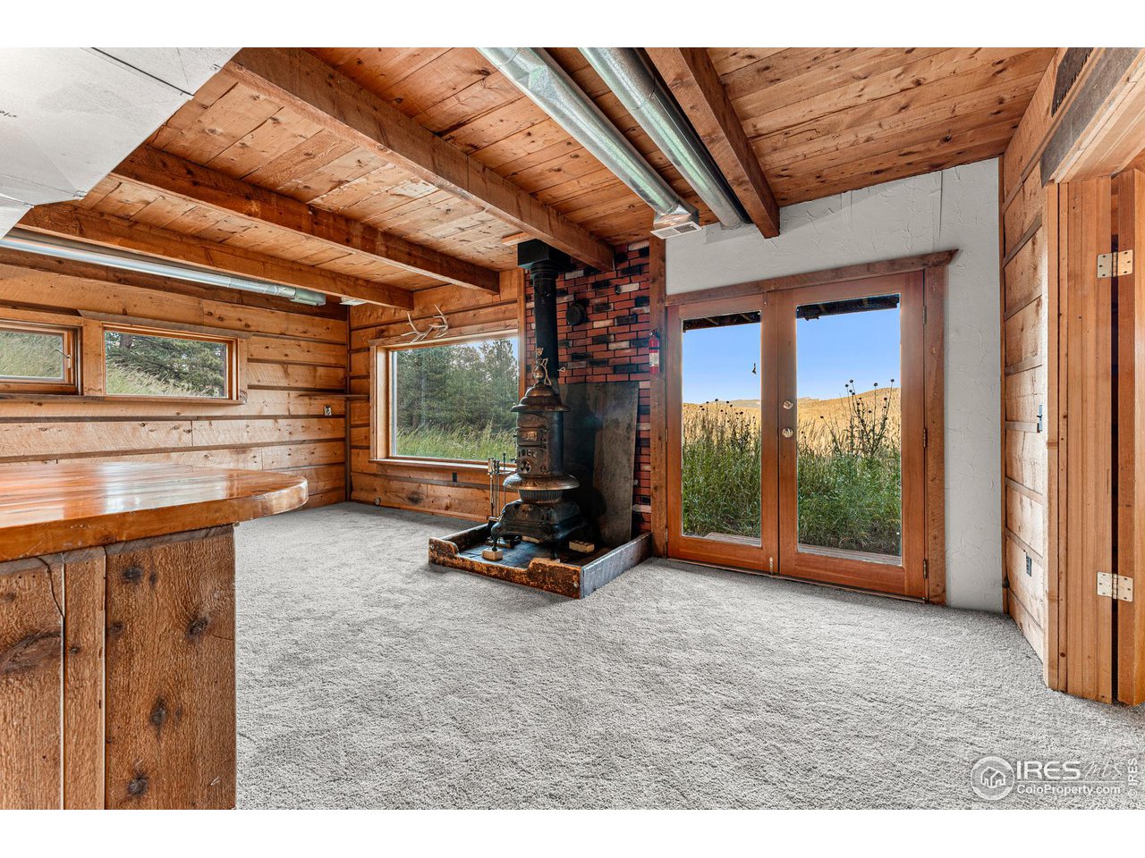 3907 Ridge Road Nederland, CO 80466 - Photo 25 of 40 Pot belly wood burning stove!