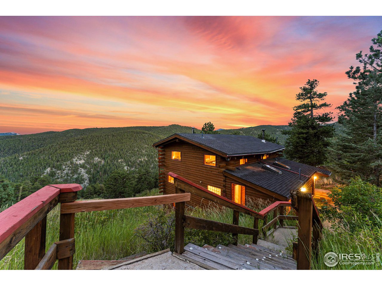 3907 Ridge Road Nederland, CO 80466 - Photo 29 of 40 Twilight at 3907 Ridge Road