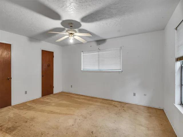 a view of a yard with tree s