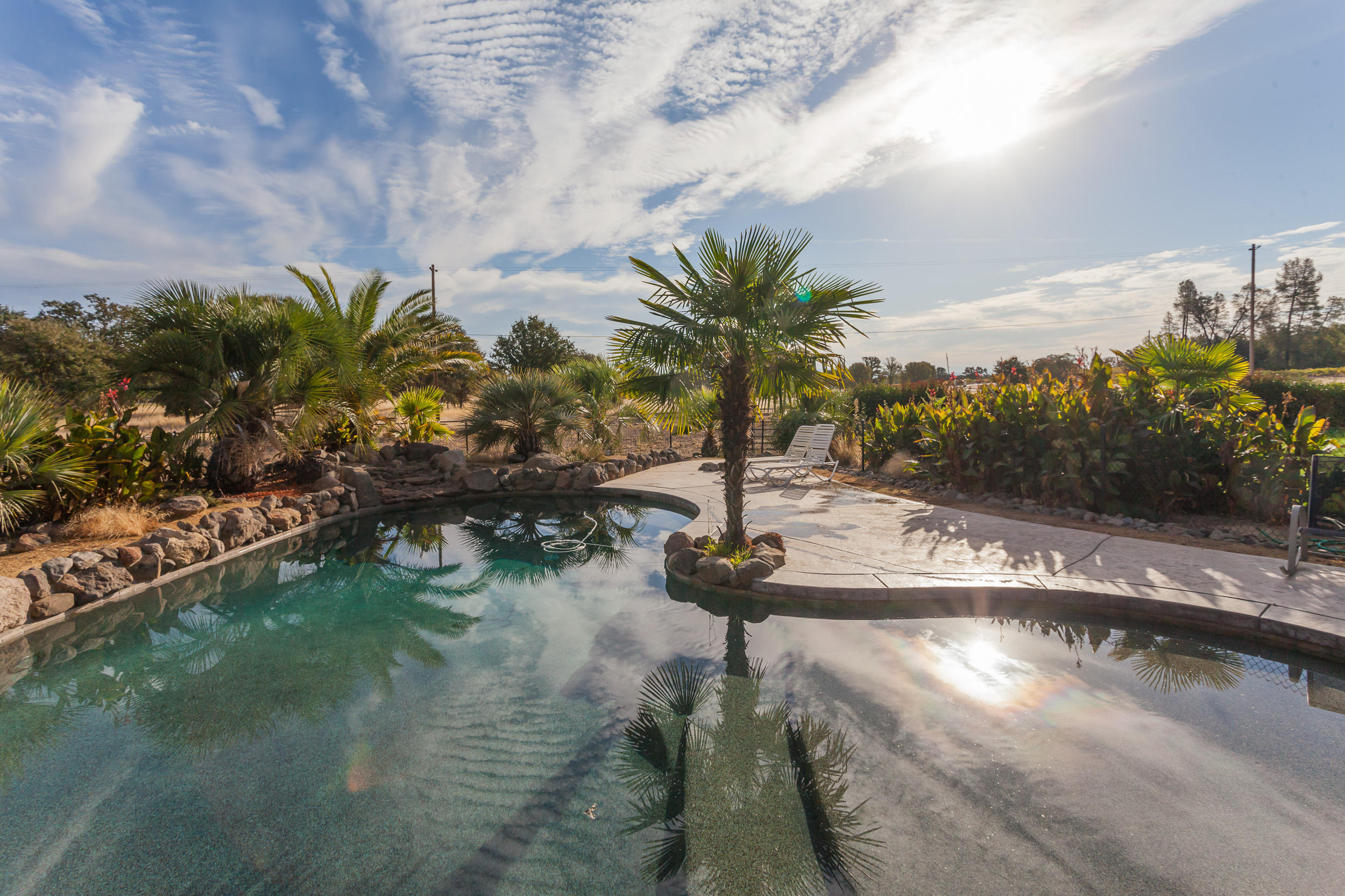 22780 Silverlode Lane Palo Cedro, CA 96073 - Photo 30 of 37 pool with 2 waterfalls