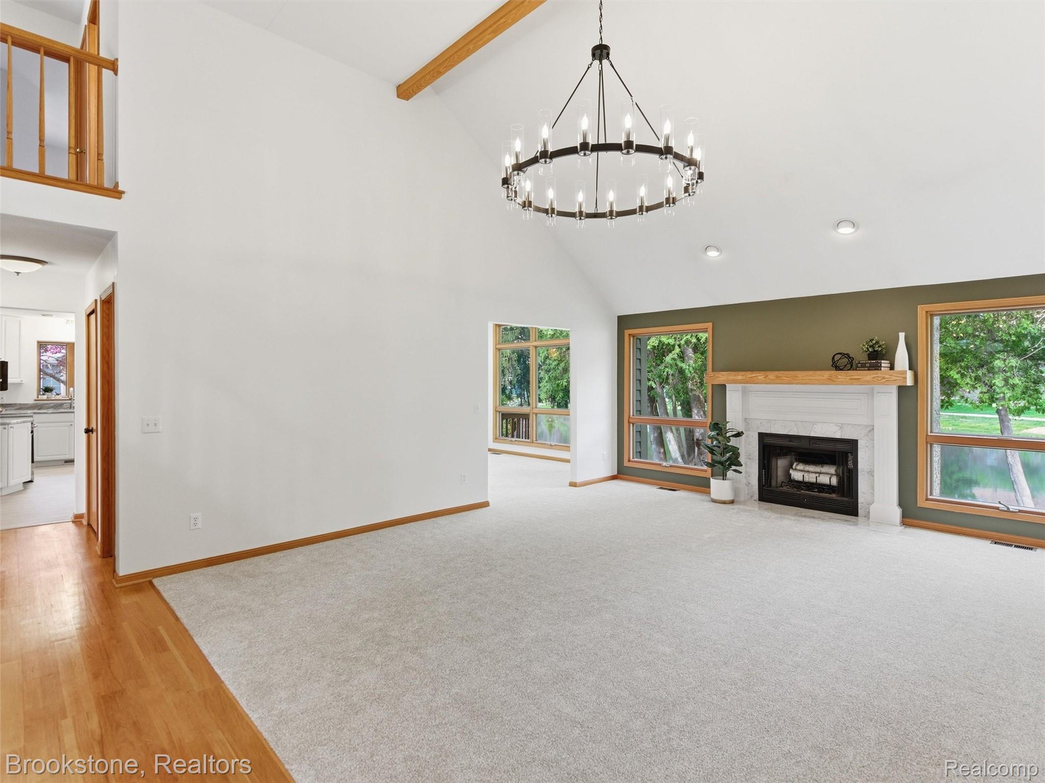 6512 White Lake Road Clarkston, MI 48346 - Photo 11 of 69 Living Room leading to Kitchen