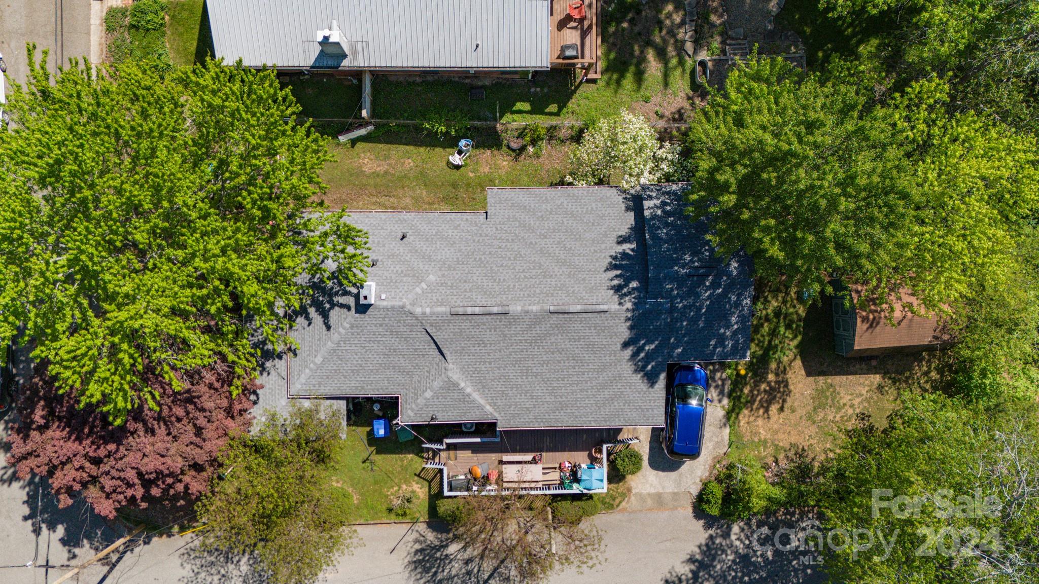 1 Westgate Road Asheville, NC 28806 - Photo 9 of 25 an aerial view of a house with garden space and street view