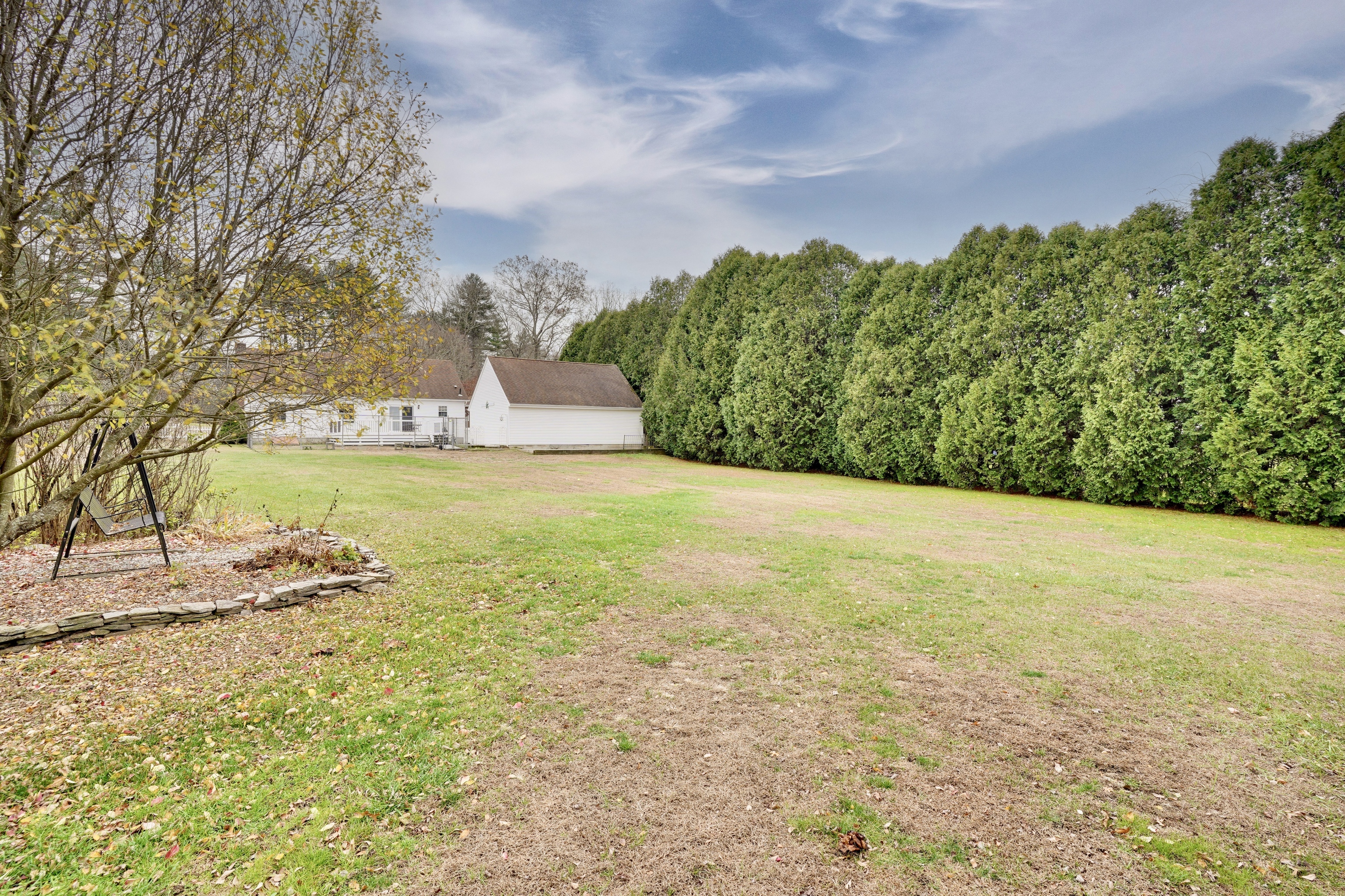 85 Bailey Woods Road Brooklyn, CT 06234 - Photo 33 of 35 a view of a yard with an trees