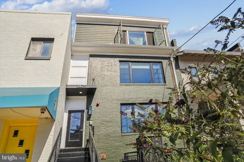 a picture of a bench in a white building