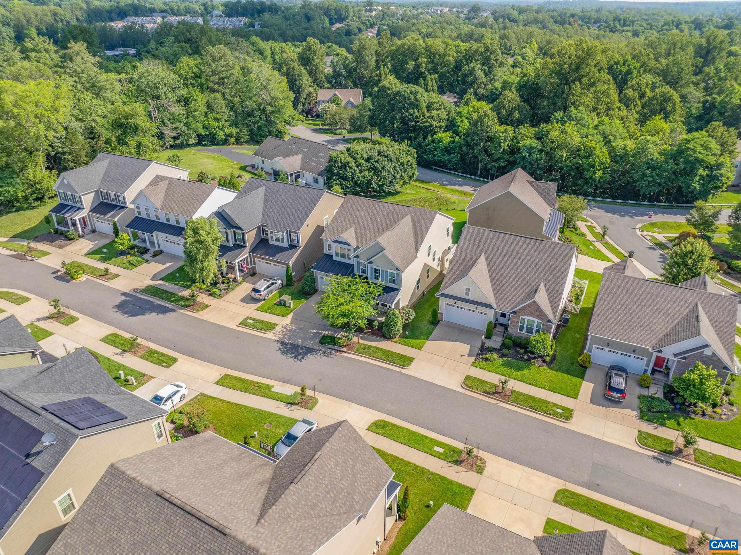 1622 Fowler Ridge Court Charlottesville, VA 22901 - Photo 66 of 75 an aerial view of a house with a garden