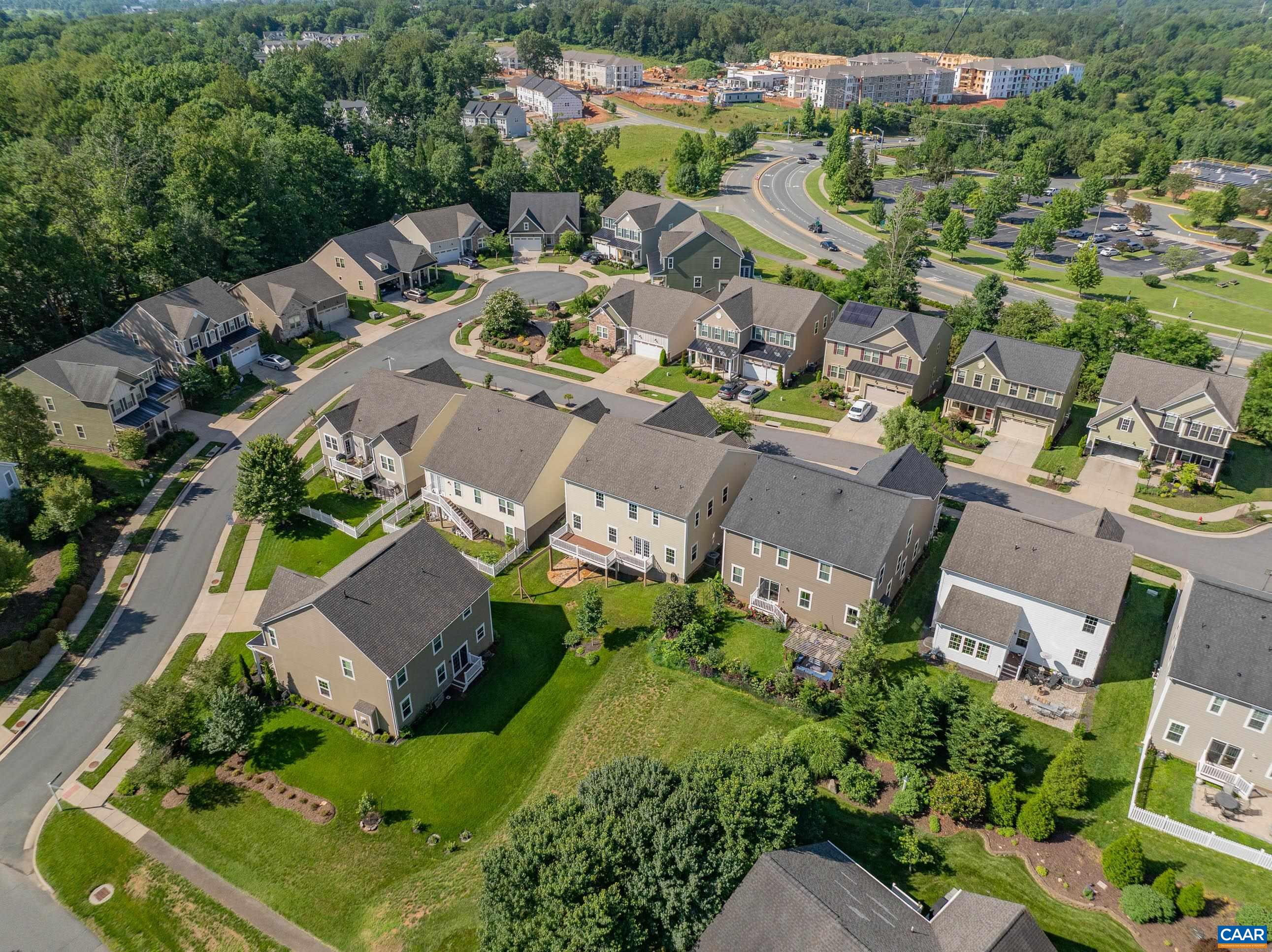 1622 Fowler Ridge Court Charlottesville, VA 22901 - Photo 72 of 75 an aerial view of a house with a yard
