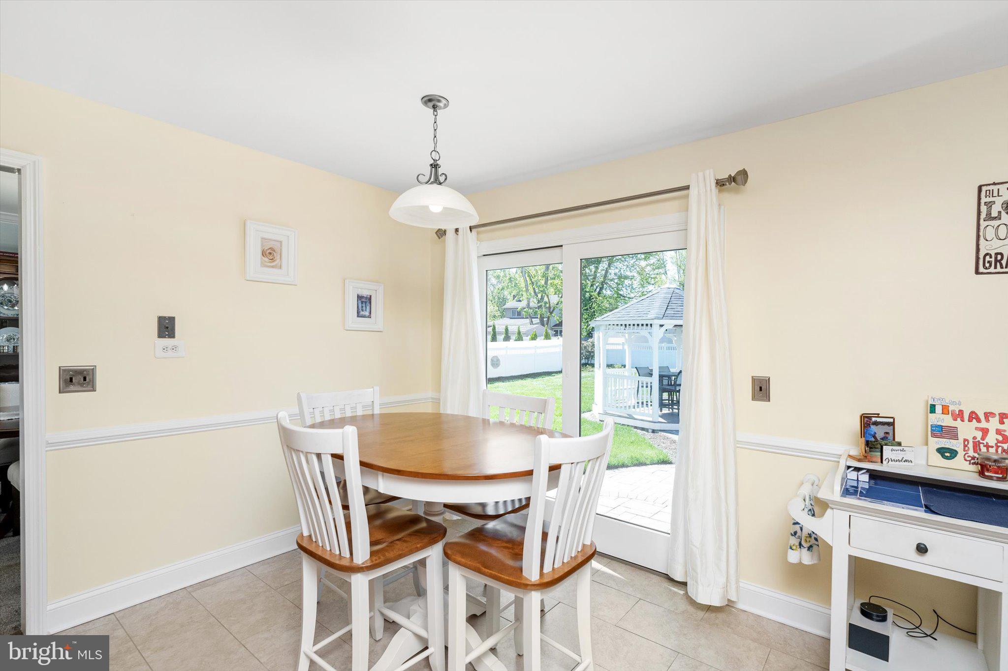1111 Estates Boulevard Hamilton, NJ 08690 - Photo 15 of 47 a dining room with furniture a chandelier and wooden floor