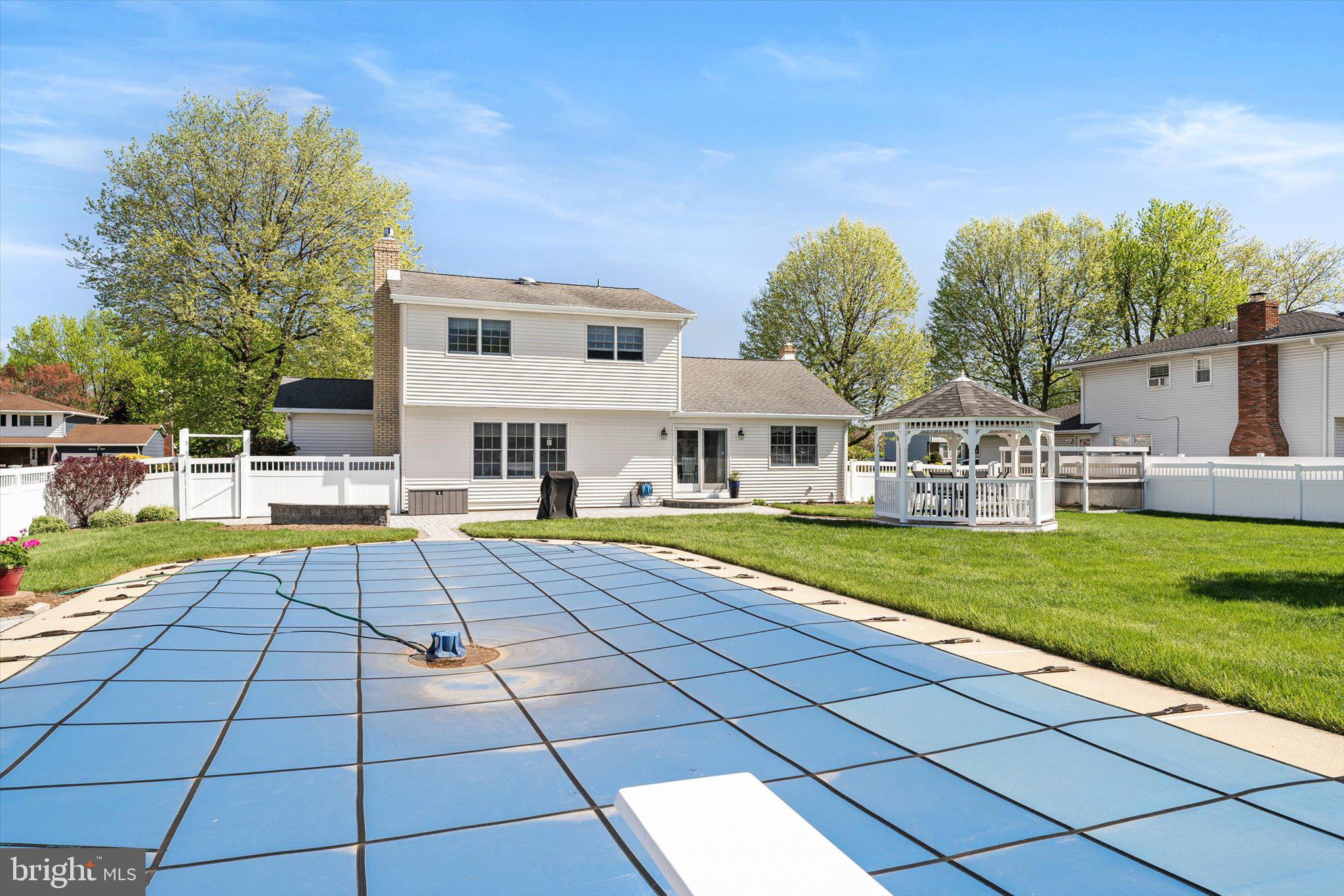 1111 Estates Boulevard Hamilton, NJ 08690 - Photo 45 of 47 a view of house with swimming pool and yard