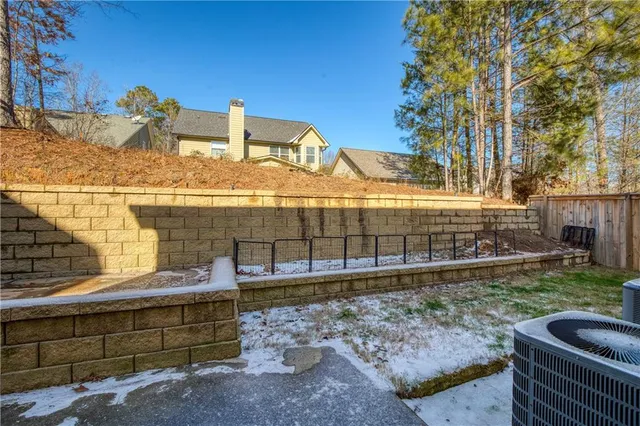 a view of outdoor space with seating area