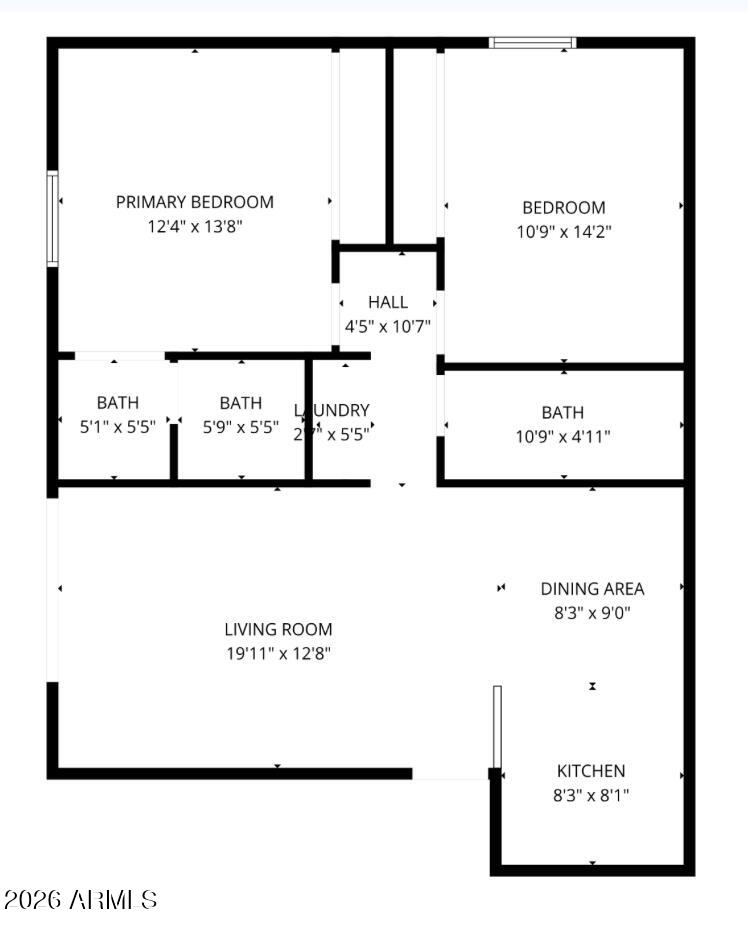 2121 West Royal Palm Road, Unit 1097 Phoenix, AZ 85021 - Photo 26 of 26 Unit 1097 floor plan