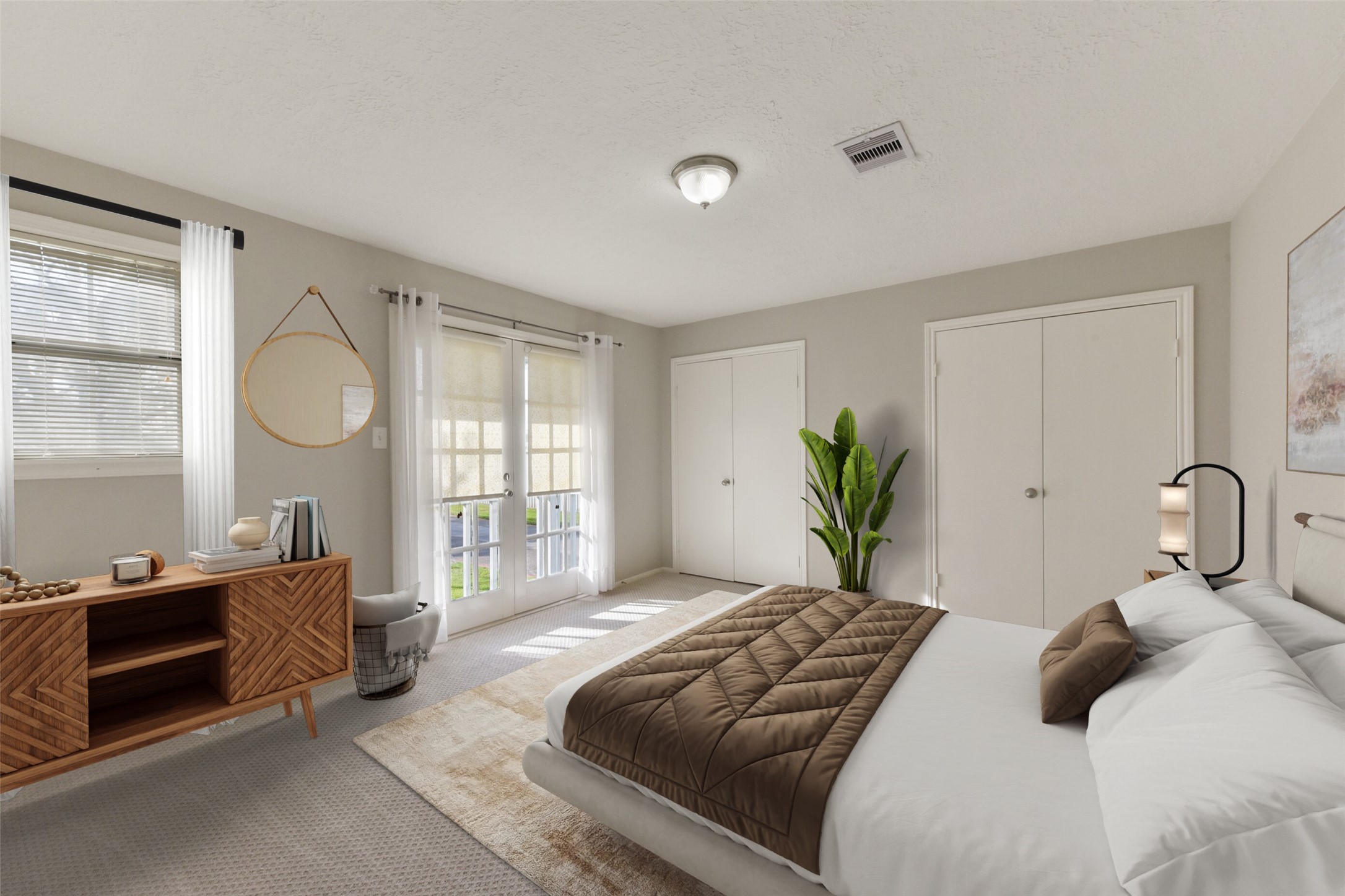 1941 Country Village Boulevard, Unit A Humble, TX 77338 - Photo 27 of 35 a bedroom with a bed and a window