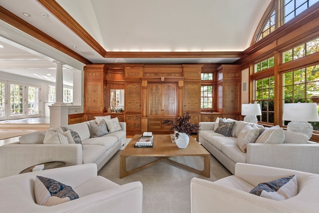 56 Ledgeways Wellesley, MA 02481 - Photo 21 of 42 a living room with furniture and a large window