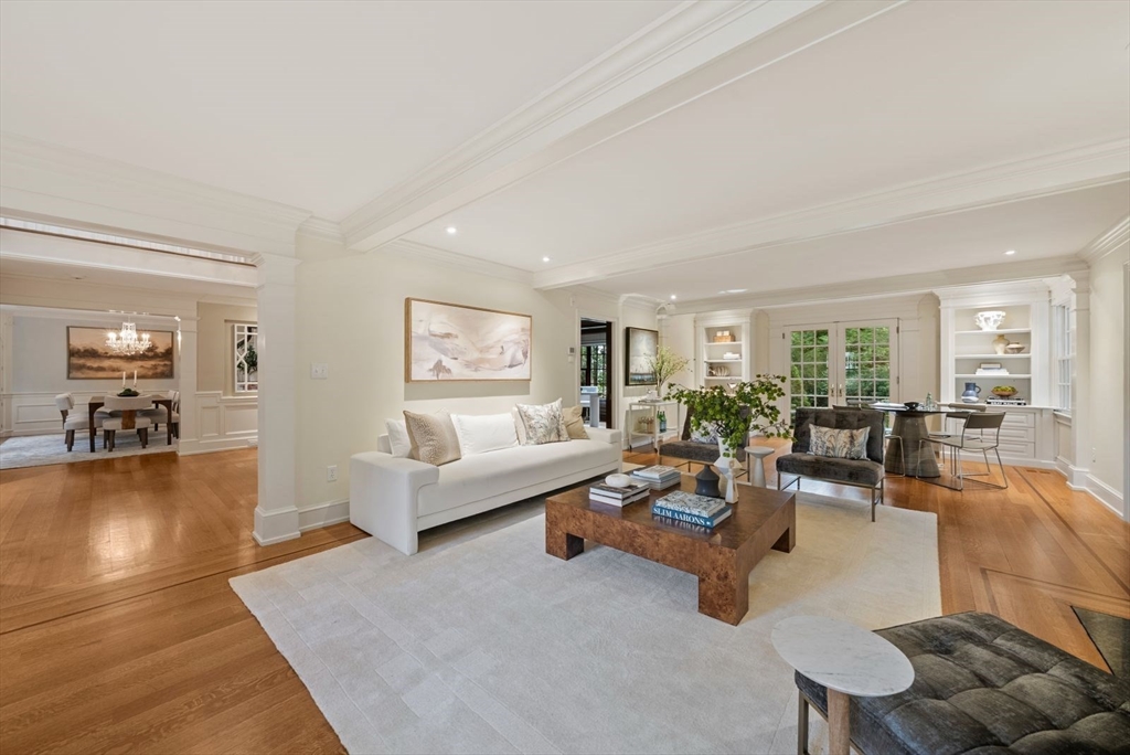 56 Ledgeways Wellesley, MA 02481 - Photo 7 of 42 a living room with furniture and wooden floor