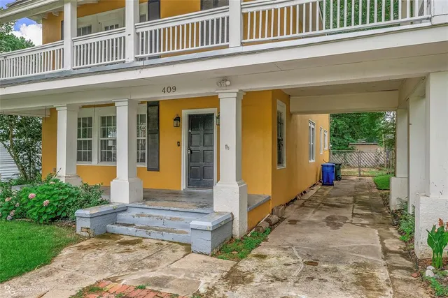 a front view of a house