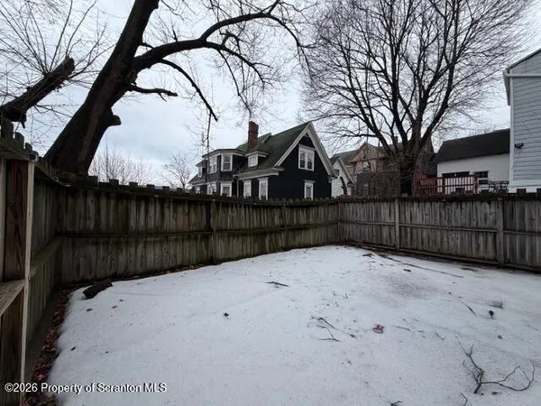 a view of wooden fence