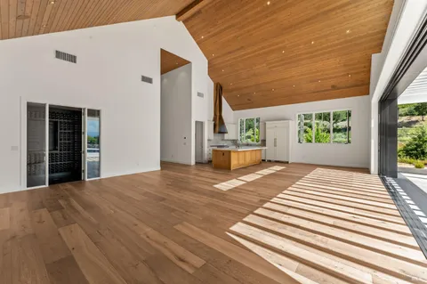 a living room with furniture fireplace and a flat screen tv
