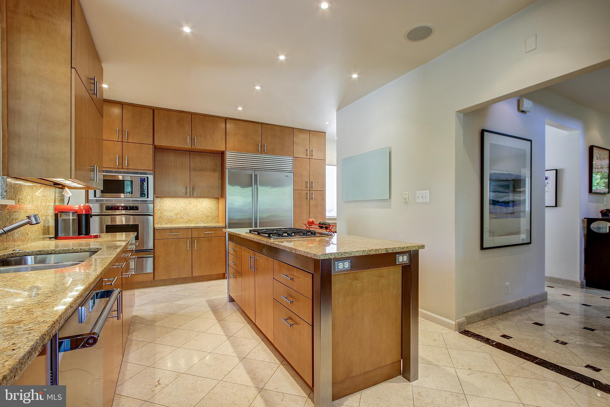 7211 Fairfax Road Bethesda, MD 20814 - Photo 15 of 39 Luxurious Kitchen with Stainless Steel Appliances