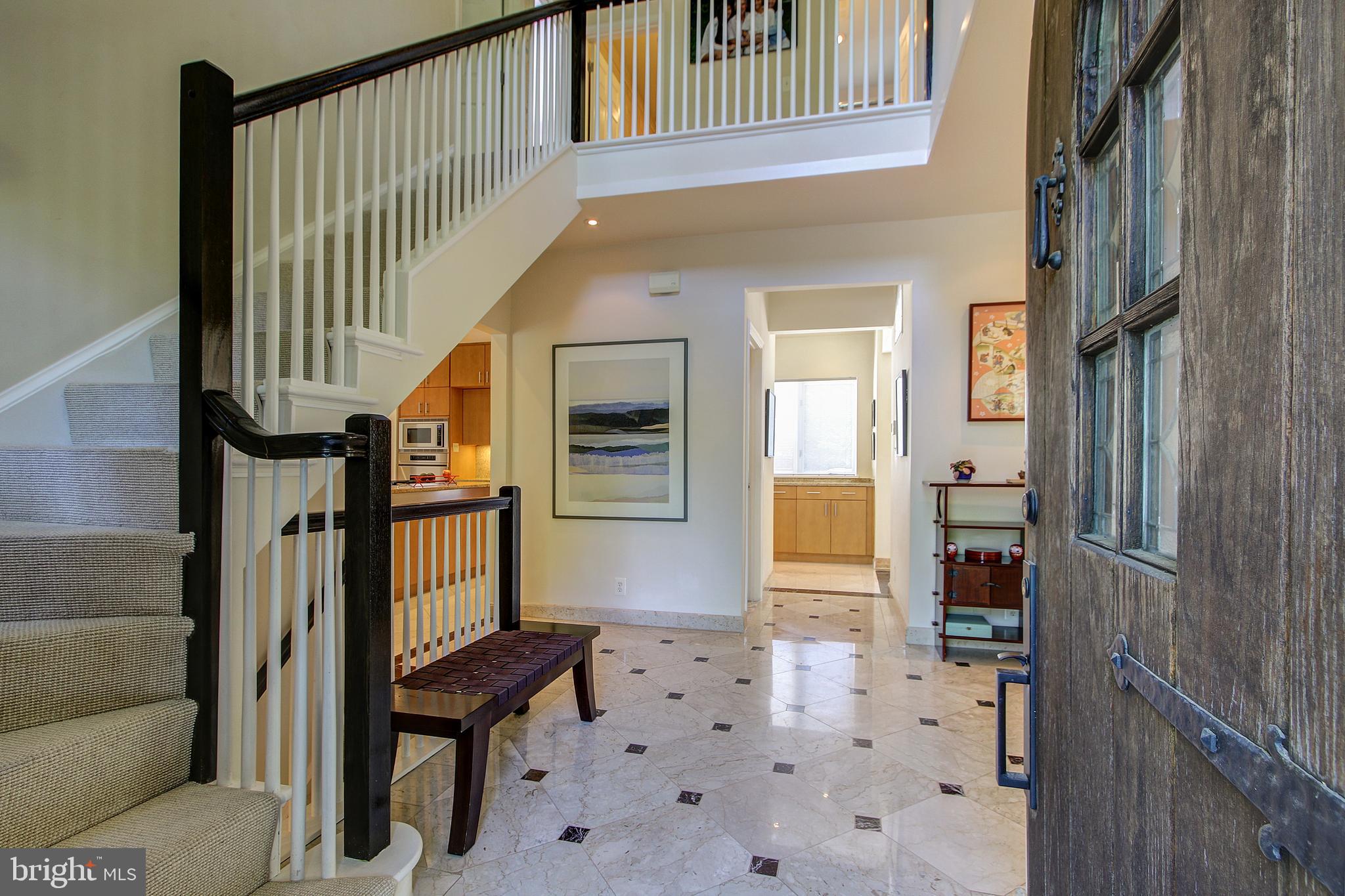 7211 Fairfax Road Bethesda, MD 20814 - Photo 3 of 39 Entryway with Marble Floors