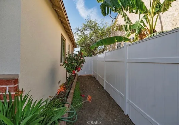 a potted plant sitting in front of a door
