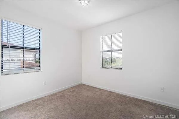 an empty room with closet