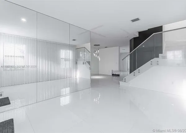 a view of a livingroom with furniture